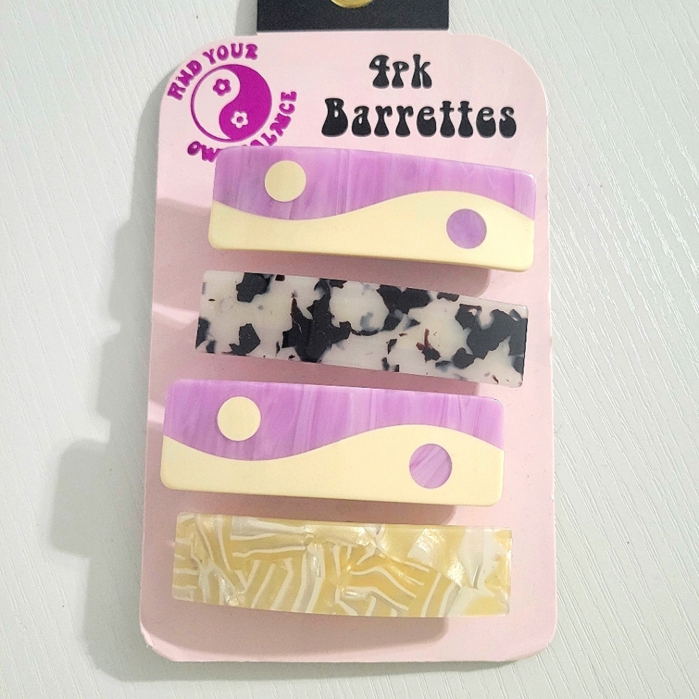 NEW Barrette Hair Clips Pack